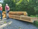 material fuer den neuen hide im burgschachen auf initiative von eschenbach natur in zusammenarbeit mit dem lawa